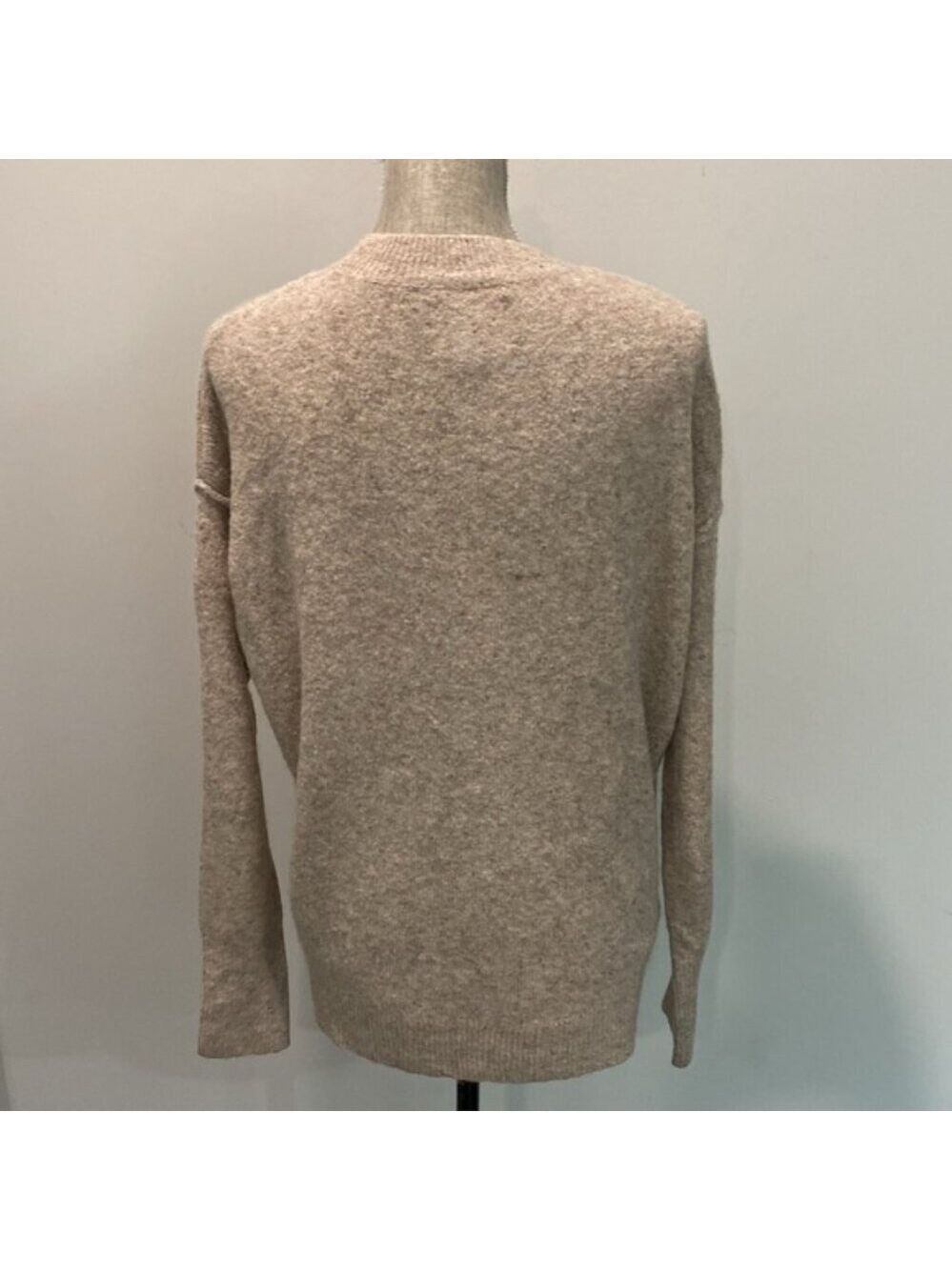Roots Wool Sweater Oversized Jumper preppy Quiet Luxury - Picture 10 of 13